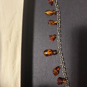Amber and sterling Women's Bracelet